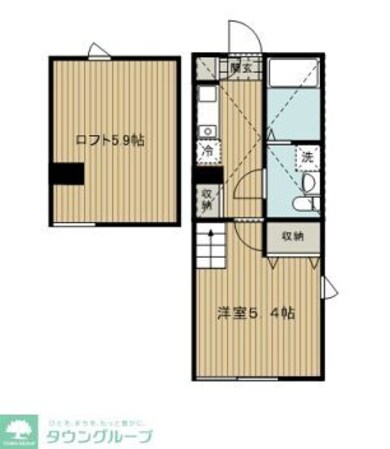 ベスト向ヶ丘遊園の物件間取画像